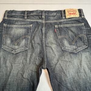 Levis 505 Mens Blue Straight Fit Jeans Size 40x30 Cotton Denim Pants Classic